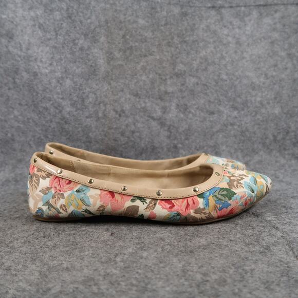Cushion Walk by Aravon Shoes Womens 8 Skimmer Flats Floral Studs Slip On Comfort - Picture 1 of 12